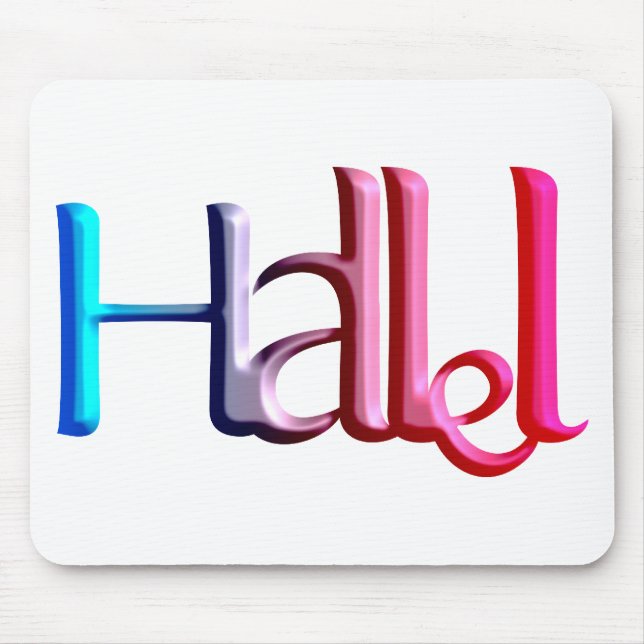 Hallel.png Mousepad (Vorne)