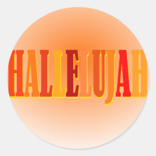 Halleluja-Aufkleber Runder Aufkleber