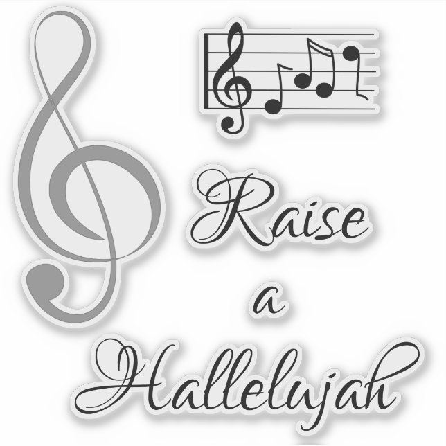 Hallelujah Aufkleber (Vorderseite)