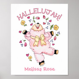 Hallelujah Dancing Lamb Poster