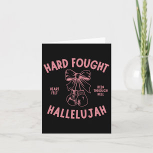 Hallelujah Hallelujah Pink Bow Boxhandschuhe 1 Karte