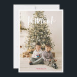 Hallelujah Religious Christmas Foto Card Feiertagskarte<br><div class="desc">Markieren Sie Ihr Lieblings-Foto in dieser Saison auf Ihren Urlaubskarten!  Ob Sie Weihnachten feiern,  Hanukkah oder einfach nur gewollt haben,  Ihren Freunden und der Familie einen Neujahrsgruß zu schicken,  Blush Paper Co. hat die perfekte Urlaubskarte für Sie.  Alles in dieser Karte ist EDITABLE,  inklusive der Feiertagsgruß!</div>