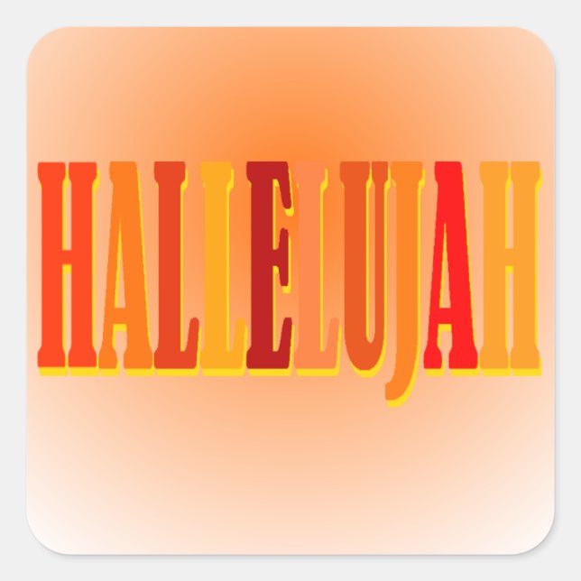 Hallelujah Stickers (Vorderseite)