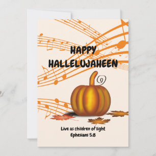 HALLELUJAHEEN Christlich Halloween Feiertagskarte