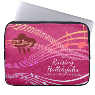 HALLELUJAHS IN Personalisiertem PINK Laptopschutzhülle