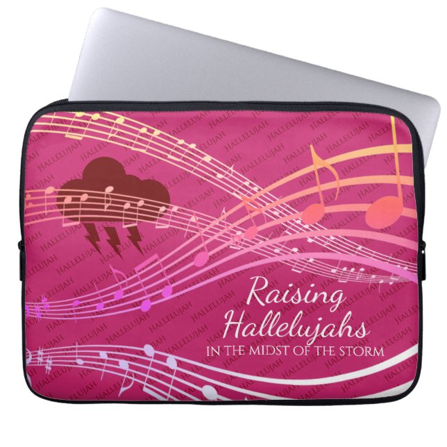 HALLELUJAHS IN Personalisiertem PINK Laptopschutzhülle (Vorderseite)