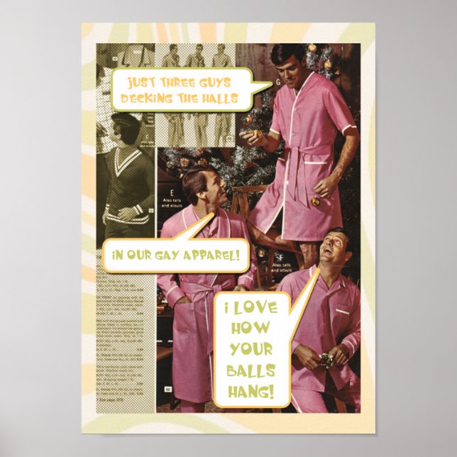Hallen-lustiges Homosexuelle-Poster Poster (Vorne)