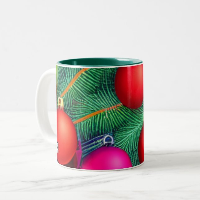 Hallen überprüfen zweifarbige tasse (Vorderseite Links)