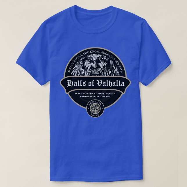 Hallen von Valhalla Wikinger Wikinger T-Shirt (Design vorne)