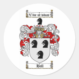 HALLENFAMILIENWAPPEN - HALLENMUSTER RUNDER AUFKLEBER