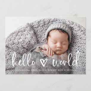 Hallenwelt  Baby Foto Herzerkrankung Ankündigung