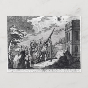 Halleys Komet 1759 von Cassini III Postkarte