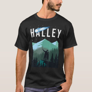Halleys Komet Night Sky Solar System Space Astron T-Shirt