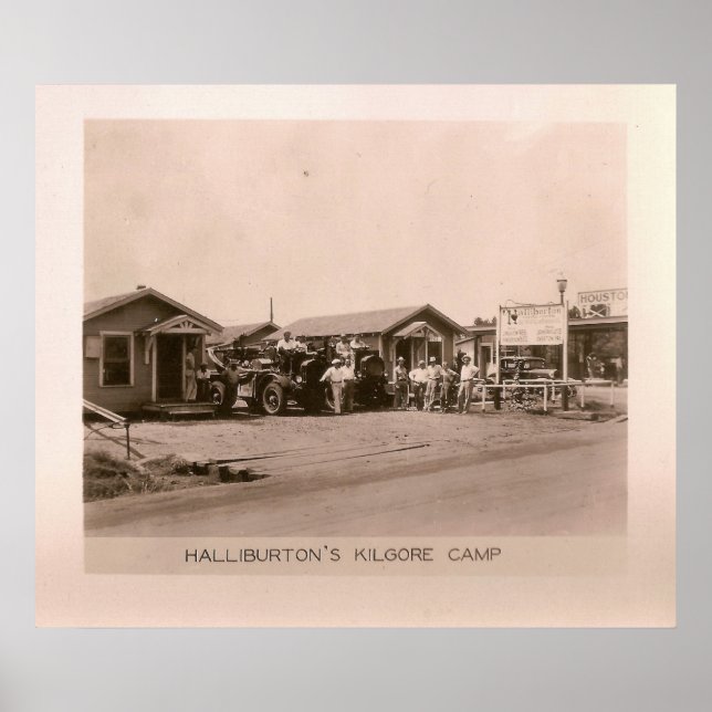 Halliburton's Camp, Kilgore, Texas 1931 Poster (Vorne)