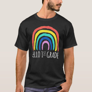 Hallo 1. Klasse Abschied Kindergarten Lehrer Schül T-Shirt
