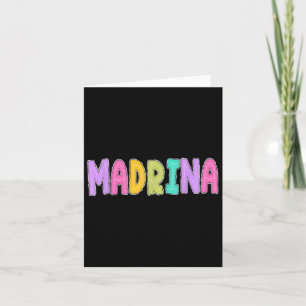 Hallo 1. Klasse Kindergarten GodMom Madrina Karte