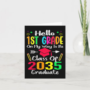Hallo 1. Klasse zurück zur Schule im Jahr 2035 wac Karte