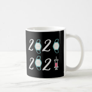 Hallo 2021 Auf Wiedersehen 2020 - Es ist endlich v Kaffeetasse