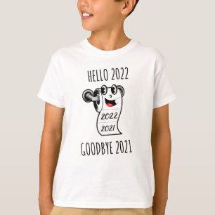 Hallo 2022 Auf Wiedersehen 2021 Toilettenpapier T-Shirt