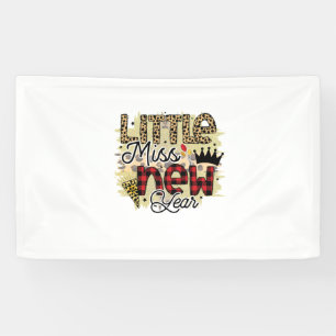 Hallo 2022 Kleine Miss Neujahr Banner