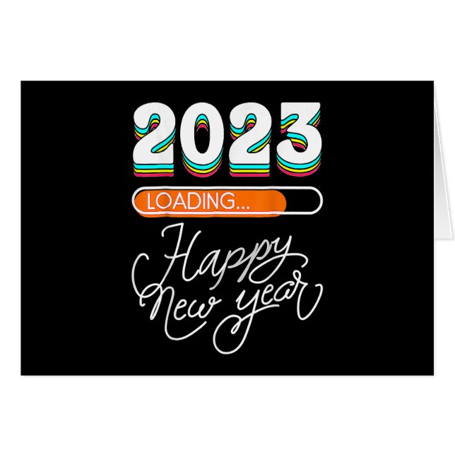 Hallo 2023 Frohes neues Jahr 2023 31. Dezember 202 (Vorderseite (Horizontal))