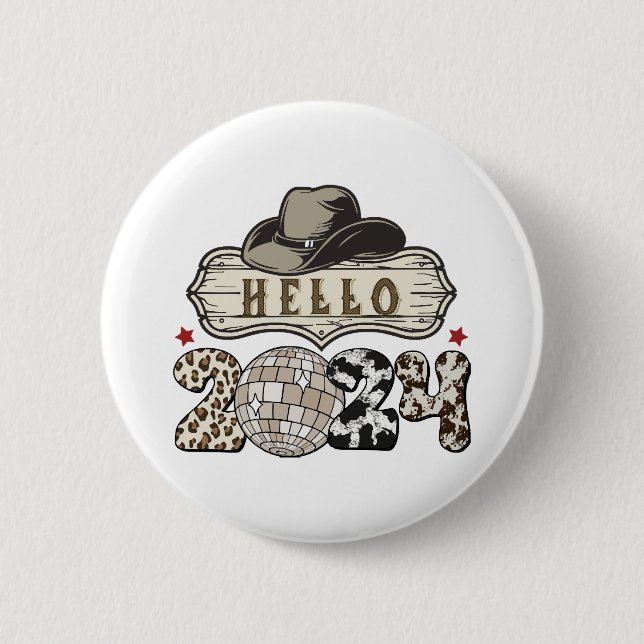 Hallo 2024 Western Button (Vorderseite)
