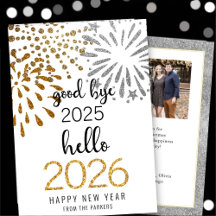 Hallo 2025 Gold Glitzer Festivals Feuerwerk Neues 