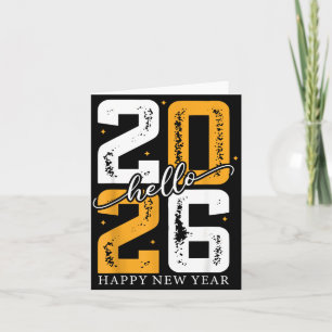 Hallo 2026 Frohes Neues Jahr 2026 Silvesterparty Karte