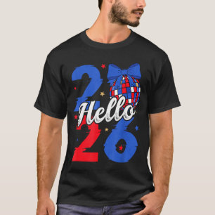 Hallo 2026 Frohes Neues Jahr 2026 Silvesterparty T-Shirt
