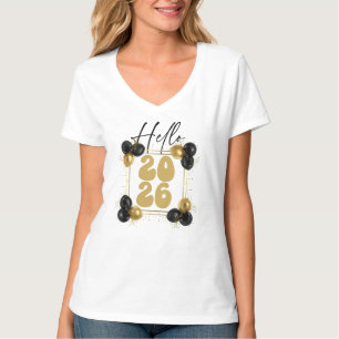 Hallo 2026, Frohes Neues Jahr T-Shirt