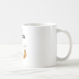 Hallo 2026 Gemütliches Neues Jahr Winter Strümpfe  Kaffeetasse