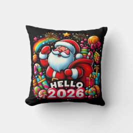 Hallo 2026 Weihnachtsmann Weihnachten Benutzerdefi Kissen