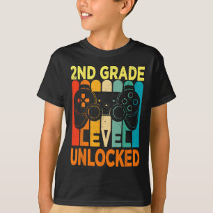 Hallo 2. Klasse freigeschaltetes Videospiel Byck T T-Shirt