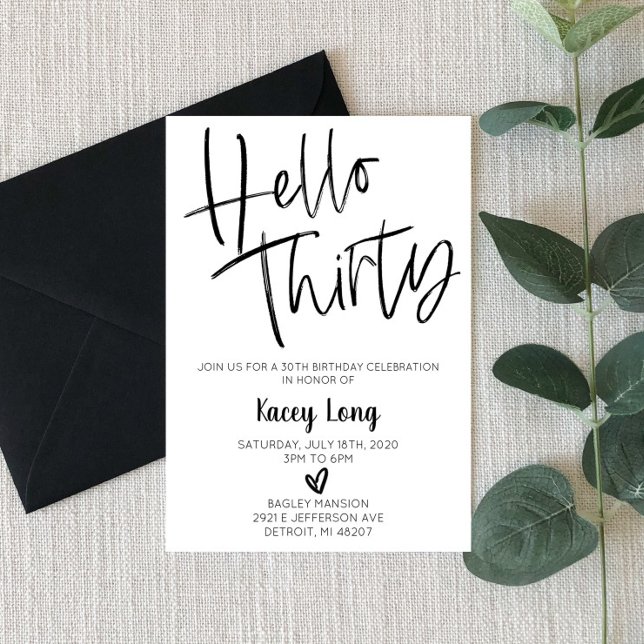 Hallo 30. Geburtstag Einladung (Von Creator hochgeladen)