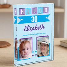Hallo 30 (jedes Alter) Name Gründungsdatum blau li