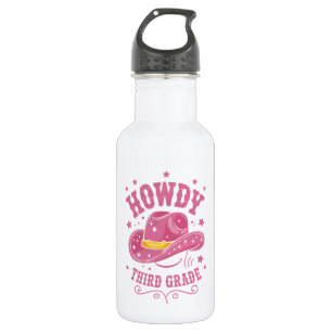 Hallo 3. Klasse Cowboy Cowgirl Zurück zur Schule Edelstahlflasche