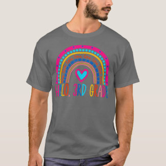 Hallo 3. Klasse Lehrer Rainbow Dritte Klasse Zurüc T-Shirt