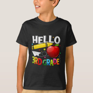 Hallo 3. Klasse Lehrerteam Dritte Klasse Truppe Gi T-Shirt