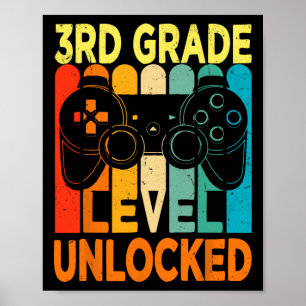 Hallo 3. Stufe Entsperrtes Videospiel Zurück zu Poster