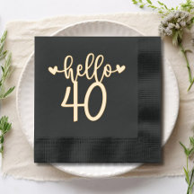 Hallo 40 Moderne 40. Geburtstag Vierzigste