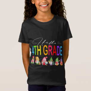 Hallo 4. Klasse Lehrer Student Zurück zur Schule G T-Shirt