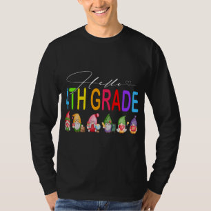 Hallo 4. Klasse Lehrer Student Zurück zur Schule G T-Shirt