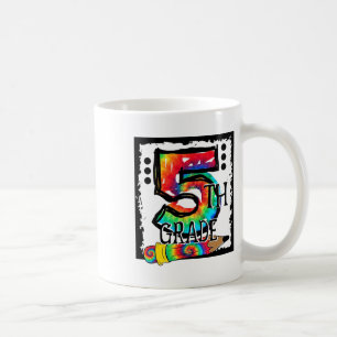 Hallo 5. Klasse Fifth Grade Lehrer Tie Dye Ck To  Kaffeetasse