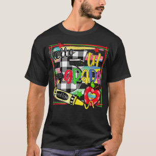 Hallo 5. Klasse Lehrer Fünfte Klasse zurück T-Shirt