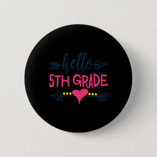 Hallo 5. Klasse Lehrer Kinder zurück zum Schulgesc Button