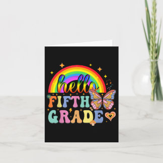 Hallo 5. Klasse zurück zur Schule 5. Klasse Lehrer Karte