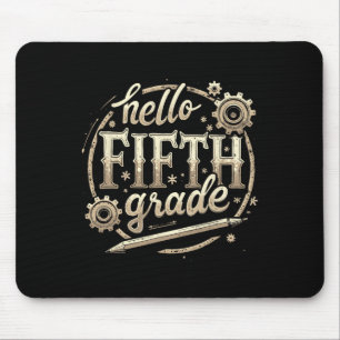 Hallo 5. Klasse Zurück zur Schule Bekleidung Mousepad