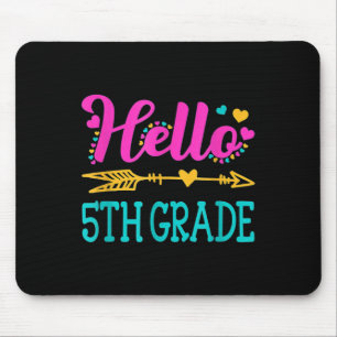 Hallo 5. Klassenlehrer lustig zurück zur Schule Mousepad