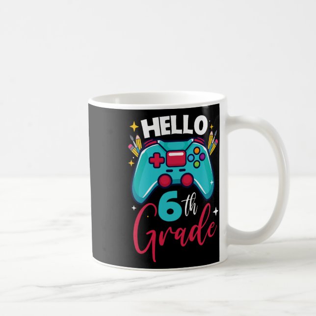 Hallo 6. Klasse freigeschaltetes Videospiel Ck To  Kaffeetasse (Rechts)