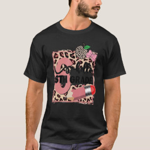 Hallo 6. Klasse Zurück zur Schule Mädchen Pink Le T-Shirt